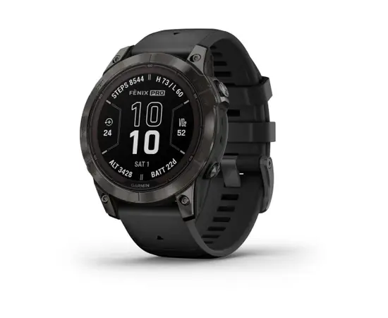 GARMIN FENIX 7 PRO SAPPHIRE SOLAR, CARBON GRAY, 010-02777-11