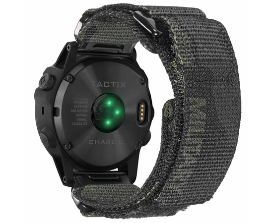 HEMSUT NAILONINė APYRANKė GARMIN LAIKRODžIAMS SU QUICKFIT CAMO, 131DARK-CAMO