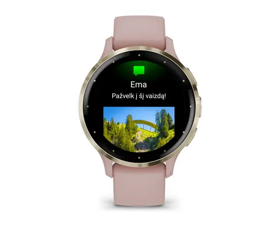 IšMANUSIS LAIKRODIS GARMIN VENU 3S, PILKAI RAUSVOS SPALVOS, 010-02785-03
