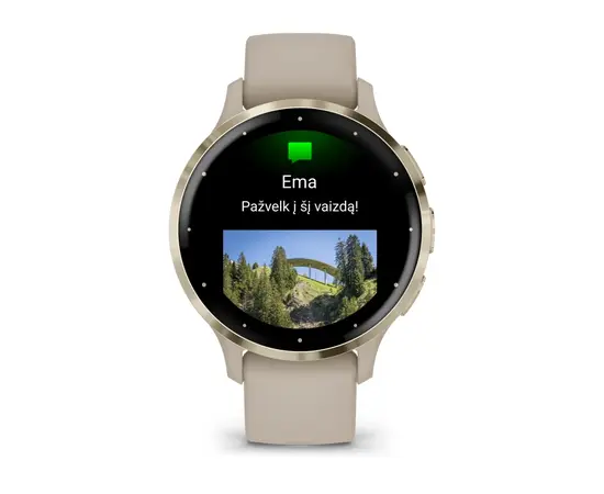 IšMANUSIS LAIKRODIS GARMIN VENU 3S, šVIESAUS AUKSO SPALVOS, 010-02785-02