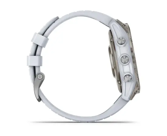 GARMIN EPIX PRO 47 MM SAPPHIRE - TITANAS SU BALTOJO AKMENS SPALVOS DIRžELIU, 010-02803-21