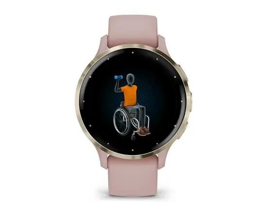 IšMANUSIS LAIKRODIS GARMIN VENU 3S, PILKAI RAUSVOS SPALVOS, 010-02785-03