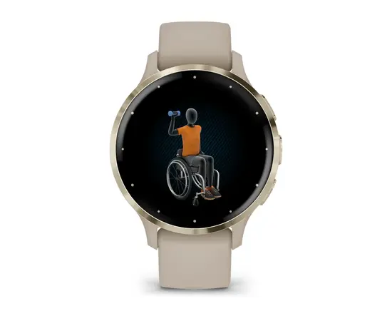 IšMANUSIS LAIKRODIS GARMIN VENU 3S, šVIESAUS AUKSO SPALVOS, 010-02785-02