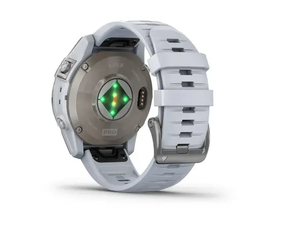 GARMIN EPIX PRO 47 MM SAPPHIRE - TITANAS SU BALTOJO AKMENS SPALVOS DIRžELIU, 010-02803-21