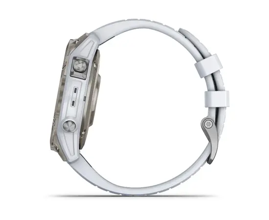GARMIN EPIX PRO 47 MM SAPPHIRE - TITANAS SU BALTOJO AKMENS SPALVOS DIRžELIU, 010-02803-21