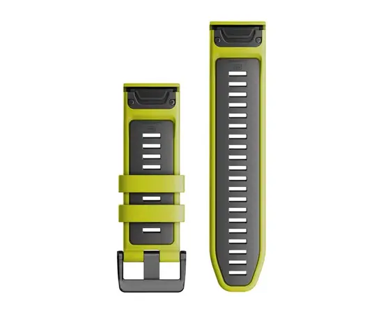 GARMIN QUICKFIT 26MM GELSVAI GRAFITO SILIKONINė APYRANKė, 010-13281-03