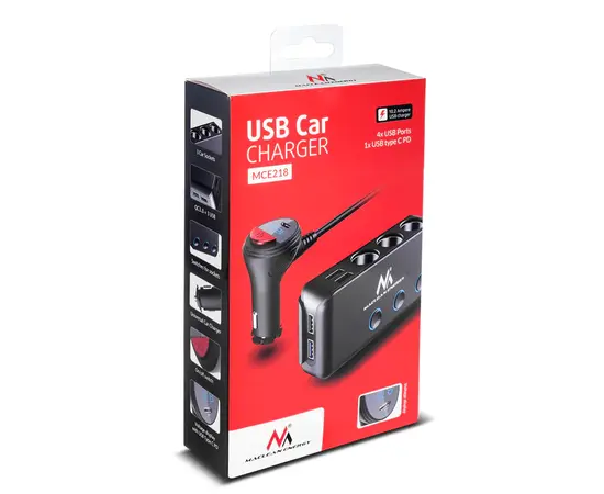 MACLEAN MCE218 USB AUTOMOBILINIS įKROVIKLIS, MCE218