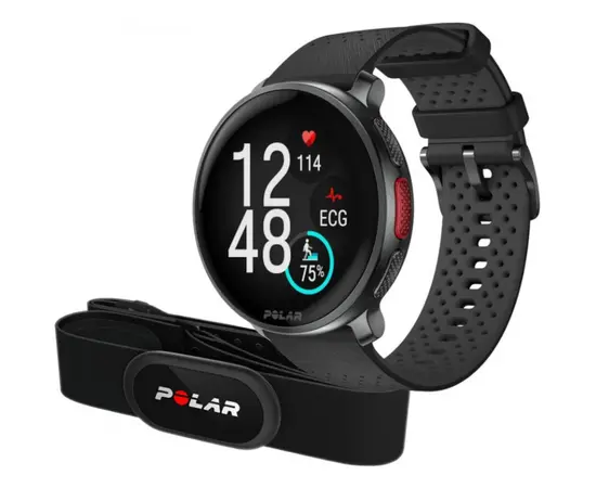 POLAR VANTAGE V3 JUODAS + POLAR H10, 725882064444+H10