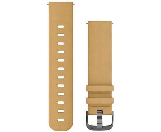 GARMIN GREITAI ATSEGAMA 20 MM šVIESIAI RUDA TAN SUEDE ODINė APYRANKė, 010-12691-04