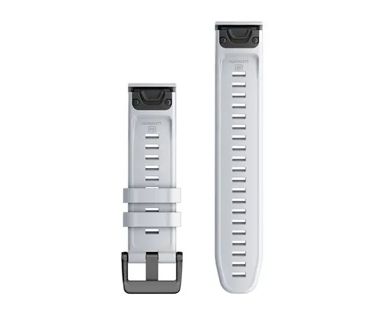 GARMIN QUICKFIT 22MM BALTOJO AKMENS SILIKONINė APYRANKė, 010-13280-01