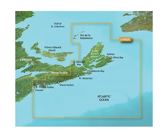 GARMIN VCA005R-G3 HALIFAX-CAPE BRETON BLUECHART G3 JūRLAPIAI, 010-C0691-00