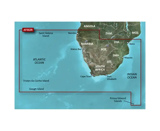 GARMIN HXAF002R-G3 SOUTH AFRICA BLUECHART G3 JūRLAPIAI, 010-C0748-20