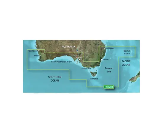 GARMIN VPC020R-G3 BRISBANE SW-GERALDTON BLUECHART G3 JūRLAPIAI, 010-C0753-00