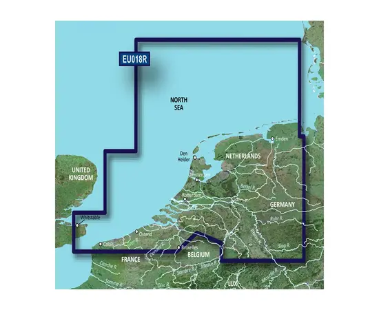 GARMIN VEU018R-G3 BENELUX OFFSHORE & INLAND BLUECHART G3 JūRLAPIAI, 010-C0775-00