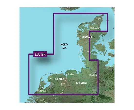 GARMIN VEU019R-G3 ALBORG-AMSTERDAM BLUECHART G3 JūRLAPIAI, 010-C0776-00