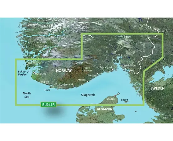 GARMIN VEU041R-G3 OSLO-SKAGERAK-HAUGESUND BLUECHART G3 JūRLAPIAI, 010-C0778-00