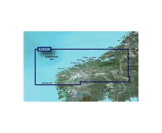 GARMIN VEU052R-G3 SOGNEFJORDEN-SVEFJORDEN BLUECHART G3 JūRLAPIAI, 010-C0788-00