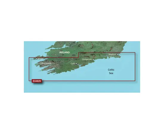 GARMIN VEU482S-G3 WEXFORD-DINGLE BAY BLUECHART G3 JūRLAPIAI, 010-C0826-00