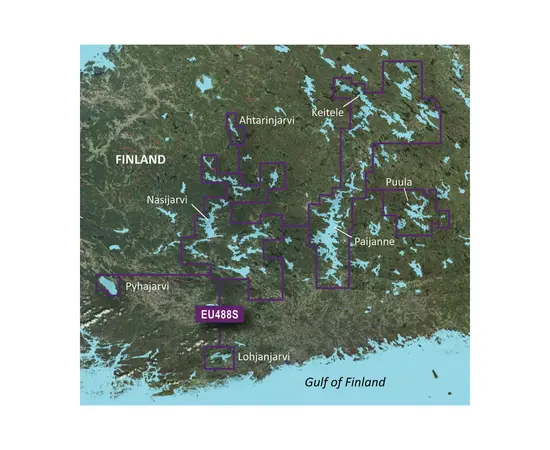 GARMIN VEU488S-G3 KEITELE-PAIJANNE-TAMPERE BLUECHART G3 JūRLAPIAI, 010-C0832-00