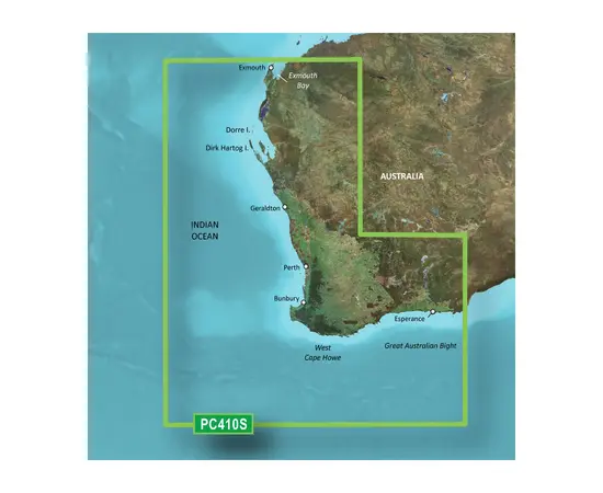 GARMIN VPC410S-G3 ESPERANCE-EXMOUTH BAY BLUECHART G3 JūRLAPIAI, 010-C0868-00