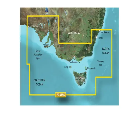 GARMIN HXPC415S-G3 PORT STEPHENS-FOWLERS BAY BLUECHART G3 JūRLAPIAI, 010-C0873-20