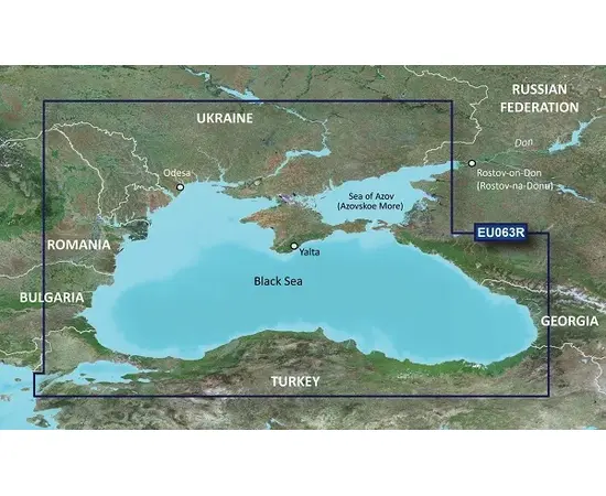 GARMIN VEU063R-G3 BLACK SEA & AZOV SEA BLUECHART G3 JūRLAPIAI, 010-C1064-00