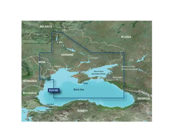 GARMIN VEU510S-G3 DNIEPER RIVER & AZOV SEA BLUECHART G3 JūRLAPIAI, 010-C1128-00