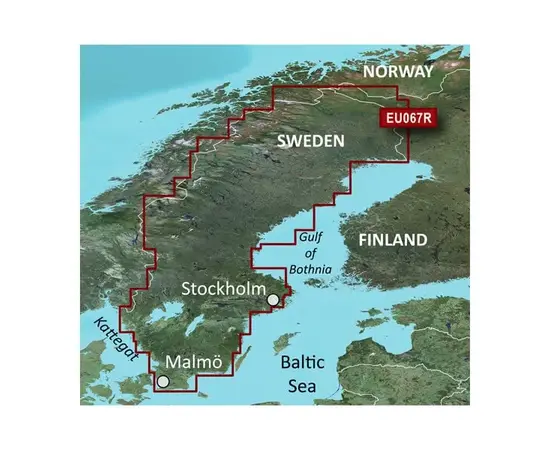 GARMIN HXEU067R-G3 SWEDEN INLAND WATERS BLUECHART G3 JūRLAPIAI, 010-C1209-20