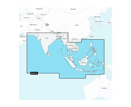 GARMIN NSAE010L NAVIONICS+ INDIAN OCEAN & SOUTH CHINA SEA JūRLAPIAI, 010-C1213-20