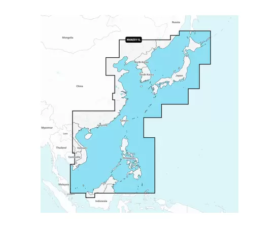 GARMIN NSAE011L NAVIONICS+ CHINA SEA & JAPAN JūRLAPIAI, 010-C1214-20