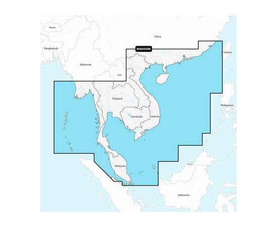 GARMIN NVAE020R NAVIONICS VISION+ SOUTH CHINA & ANDAMAN SEAS JūRLAPIAI, 010-C1218-00