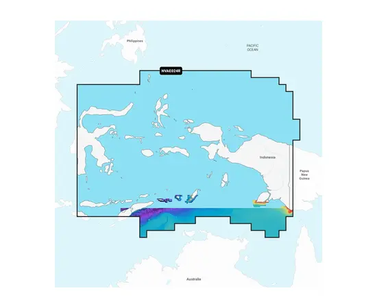 GARMIN NVAE024R NAVIONICS VISION+ CENTRAL W. PAPUA & E. SULAWESI JūRLAPIAI, 010-C1222-00