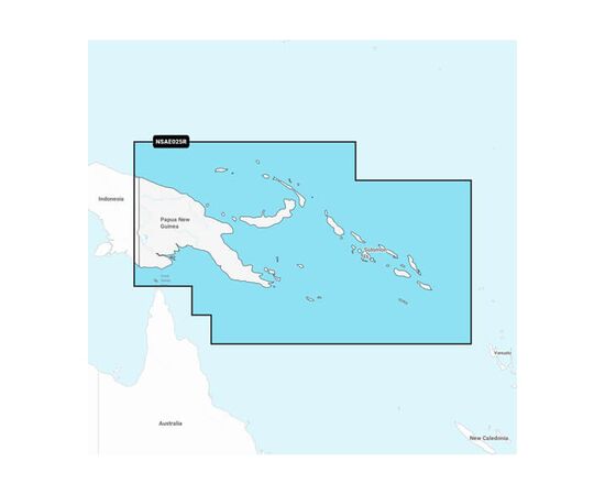 GARMIN NVAE025R NAVIONICS VISION+ PAPUA NEW GUINEA & SOLOMON ISL. JūRLAPIAI, 010-C1223-00