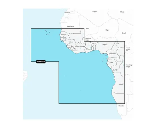 GARMIN NVAF005R NAVIONICS VISION+ AFRICA, WEST JūRLAPIAI, 010-C1226-00