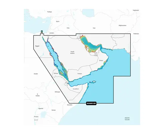 GARMIN NVAW010R NAVIONICS VISION+ THE GULF & RED SEA JūRLAPIAI, 010-C1229-00