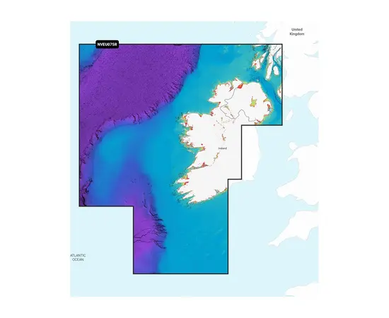 GARMIN NVEU075R NAVIONICS VISION+ IRELAND, WEST COAST JūRLAPIAI, 010-C1233-00