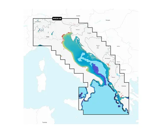 GARMIN NVEU014R NAVIONICS VISION+ ITALY, ADRIATIC SEA JūRLAPIAI, 010-C1239-00