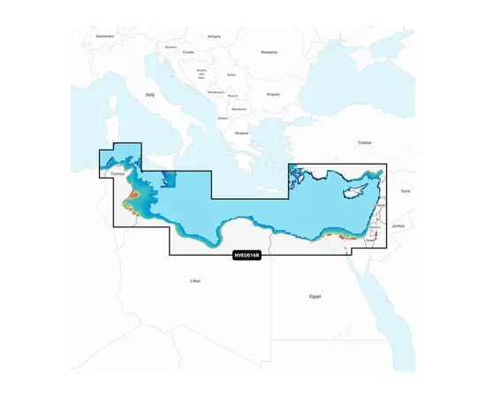 GARMIN NVEU016R NAVIONICS VISION+ MEDITERRANEAN SEA, SOUTHEAST JūRLAPIAI, 010-C1241-00