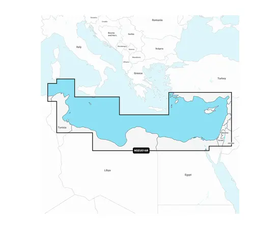 GARMIN NSEU016R NAVIONICS+ MEDITERRANEAN SEA, SOUTHEAST JūRLAPIAI, 010-C1241-20