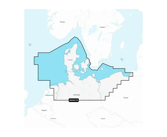 GARMIN NSEU077R NAVIONICS+ DENMARK, GERMANY & COASTAL POLAND JūRLAPIAI, 010-C1243-20