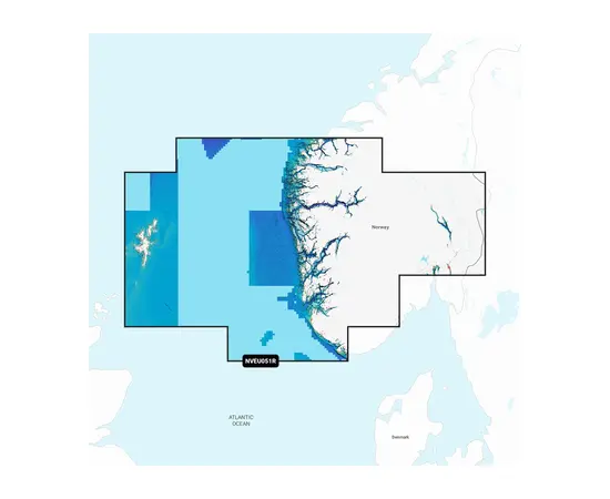 GARMIN NVEU051R NAVIONICS VISION+ NORWAY, LISTA TO SOGNEFJORD JūRLAPIAI, 010-C1250-00