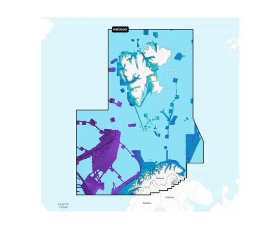 GARMIN NVEU054R NAVIONICS VISION+ NORWAY, VESTFJDEN TO SVALBARD JūRLAPIAI, 010-C1253-00