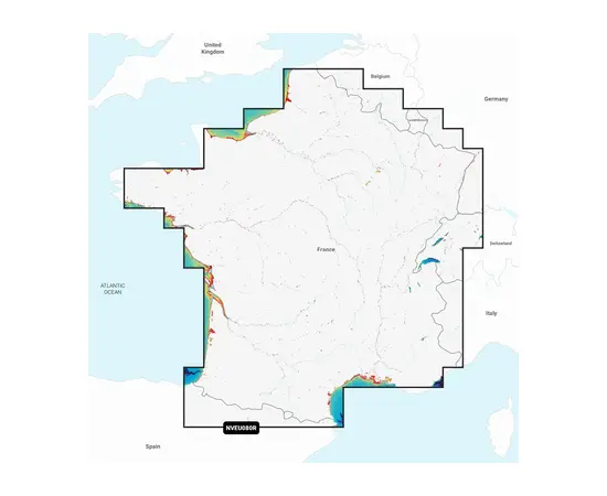 GARMIN NVEU080R NAVIONICS VISION+ FRANCE, LAKES & RIVERS JūRLAPIAI, 010-C1256-00