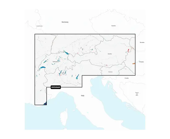 GARMIN NVEU066R NAVIONICS VISION+ ALPINE, LAKES & RIVERS JūRLAPIAI, 010-C1261-00