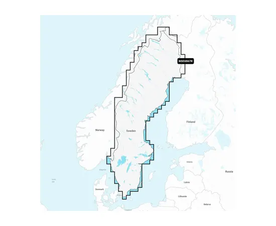 GARMIN NSEU067R NAVIONICS+ SWEDEN, LAKES & RIVERS JūRLAPIAI, 010-C1262-20