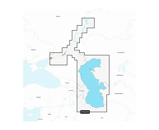 GARMIN NVEU069R NAVIONICS VISION+ CASPIAN SEA & LOWER VOLGA RIVER JūRLAPIAI, 010-C1264-00