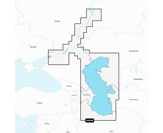 GARMIN NSEU069R NAVIONICS+ CASPIAN SEA & LOWER VOLGA RIVER JūRLAPIAI, 010-C1264-20