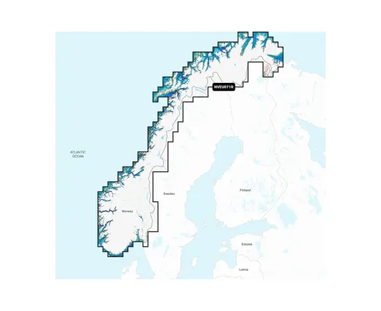 GARMIN NVEU071R NAVIONICS VISION+ NORWAY, LAKES & RIVERS JūRLAPIAI, 010-C1266-00