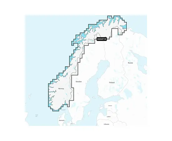 GARMIN NSEU071R NAVIONICS+ NORWAY, LAKES & RIVERS JūRLAPIAI, 010-C1266-20