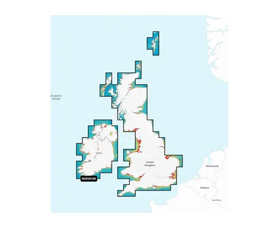 GARMIN NVEU072R NAVIONICS VISION+ U.K. & IRELAND LAKES & RIVERS JūRLAPIAI, 010-C1267-00